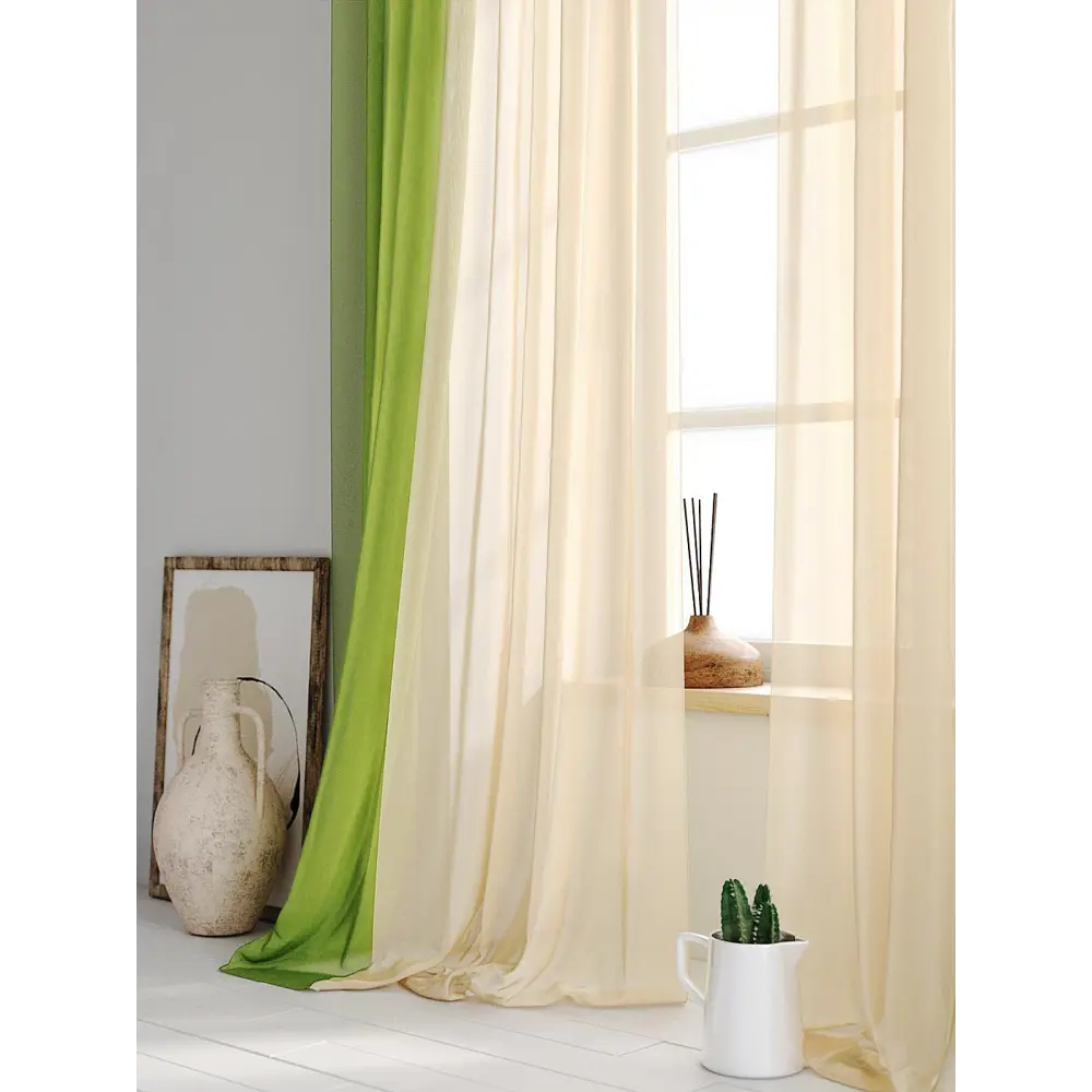 Фото 4 Тюль на шторной ленте Helga хлои HL-123121-270 200x270 см цвет бежевый Фото 4 Тюль на шторной ленте Helga хлои HL-123121-270 200x270 см цвет бежевый