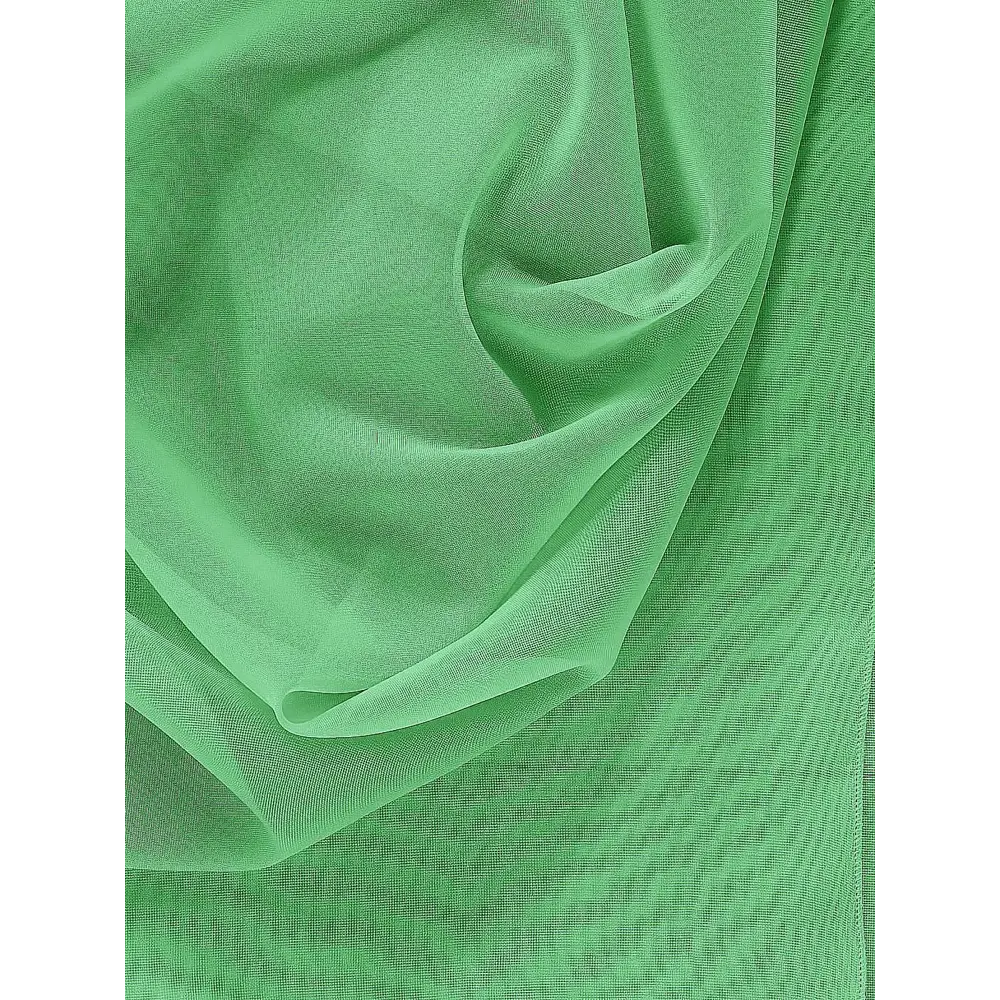 Фото 5 Тюль на шторной ленте для кухни Helga Стим 200x200 см цвет зеленый