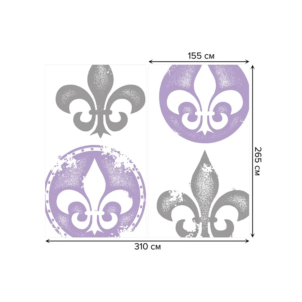 Фото 3 Тюль Joyarty на шторной ленте Контрастный орнамент 310x265 см рисунок вензель цвет фиолетовый Фото 3 Тюль Joyarty на шторной ленте Контрастный орнамент 310x265 см рисунок вензель цвет фиолетовый