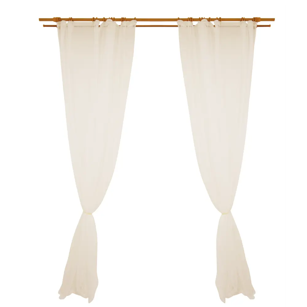 Фото Тюль Belezza Afina на шторной ленте 240x280 см цвет слоновая кость Фото Тюль Belezza Afina на шторной ленте 240x280 см цвет слоновая кость