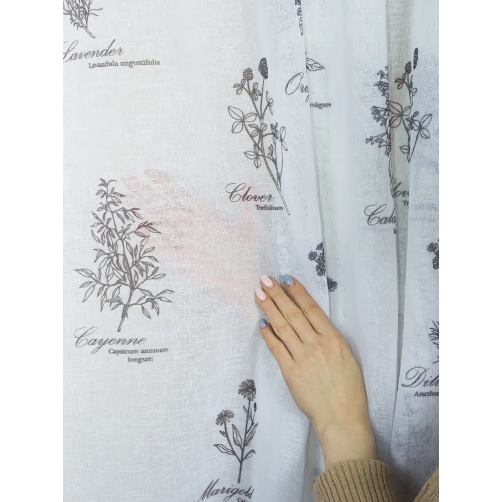 Фото 3 Тюль на шторной ленте для кухни Дебора 300x250 см цвет белый