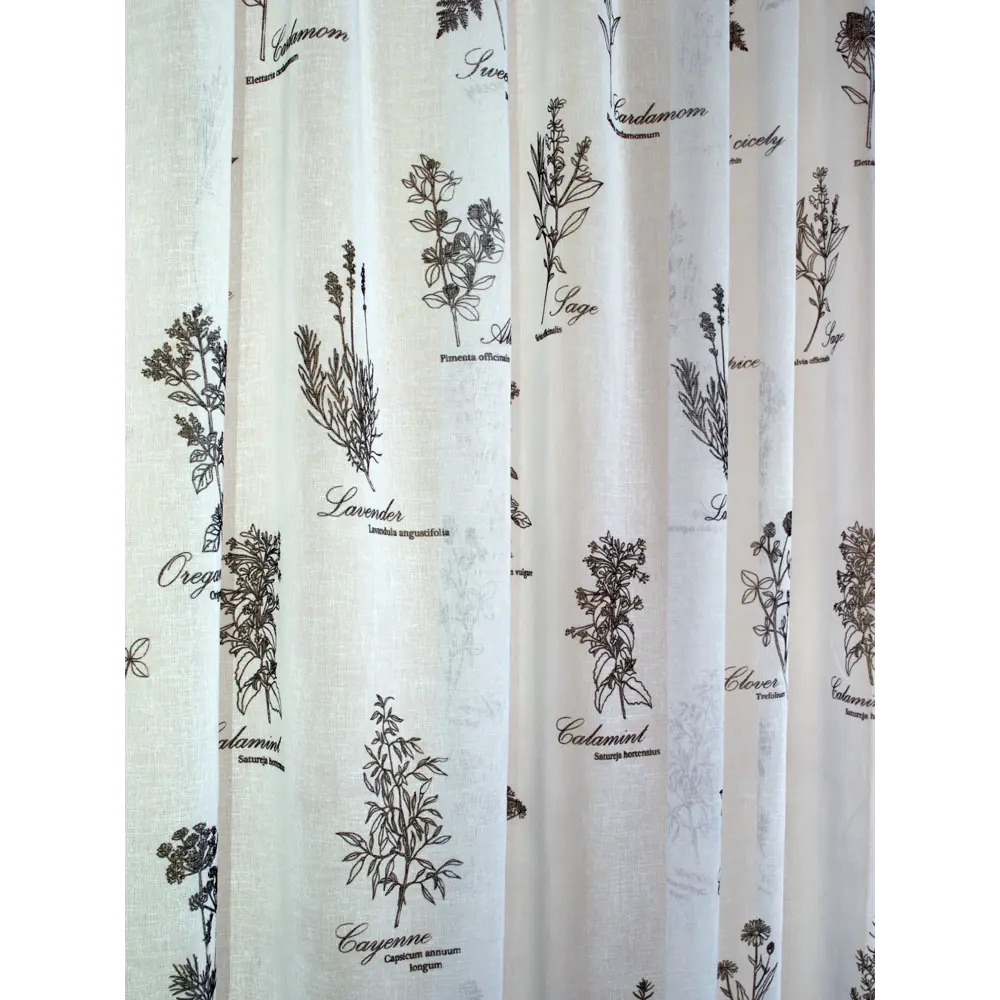 Фото 5 Тюль на шторной ленте для кухни Дебора 300x270 см цвет белый