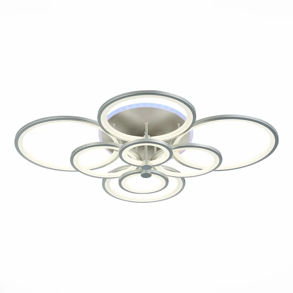 Фото 3 Люстра потолочная светодиодная Alma light Latta 36 м² регулируемый белый свет цвет серый/серебристый Фото 3 Люстра потолочная светодиодная Alma light Latta 36 м² регулируемый белый свет цвет серый/серебристый