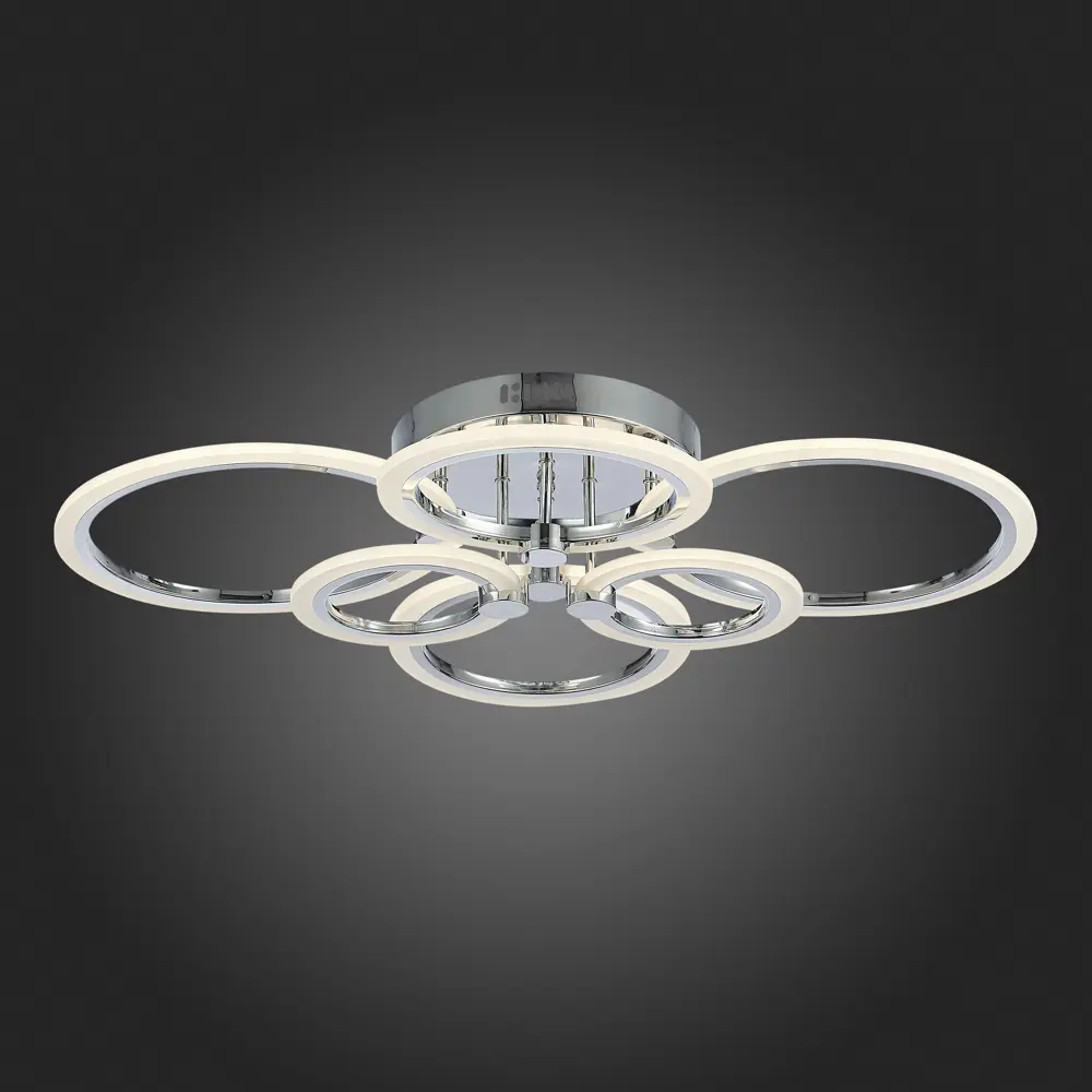 Фото 3 Люстра потолочная светодиодная Alma light Cresso AL5001C132CH 20 м² регулируемый белый свет цвет серый/серебристый Фото 3 Люстра потолочная светодиодная Alma light Cresso AL5001C132CH 20 м² регулируемый белый свет цвет серый/серебристый