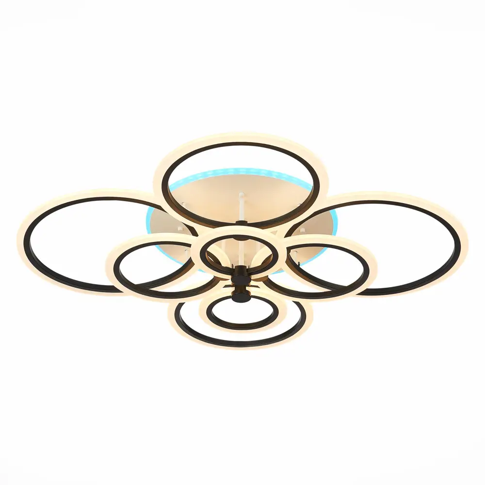 Фото Светильник настенно-потолочный светодиодный Alma light AL5001C212BK-WH-RGB Cresso 34 м² регулируемый белый свет цвет белый Фото Светильник настенно-потолочный светодиодный Alma light AL5001C212BK-WH-RGB Cresso 34 м² регулируемый белый свет цвет белый