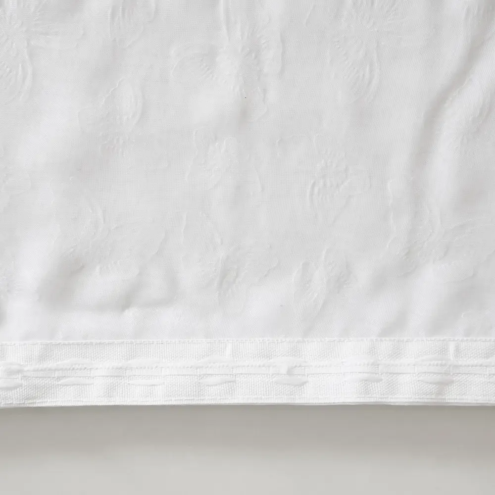 Фото 6 Штора на шторной ленте Witerra с тиснением бабочки 140x180 см цвет белый