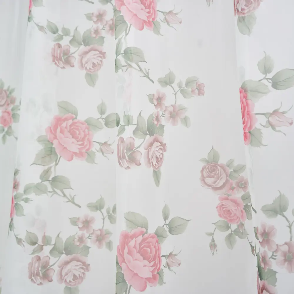 Фото 4 Штора на шторной ленте для кухни Witerra Роза 140x180 см цвет мультиколор