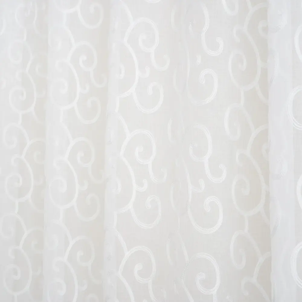 Фото 5 Тюль на шторной ленте Witerra с вышивкой Вензель 150x275 см цвет белый Фото 5 Тюль на шторной ленте Witerra с вышивкой Вензель 150x275 см цвет белый