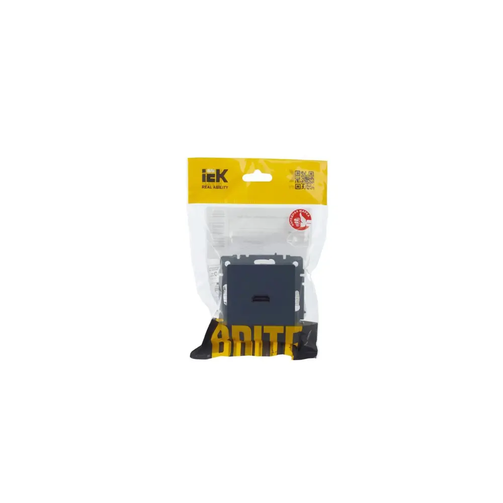 Фото 4 Розетка HDMI встраиваемая IEK Brite РHDMI-0-БрМ без заземления цвет маренго Фото 4 Розетка HDMI встраиваемая IEK Brite РHDMI-0-БрМ без заземления цвет маренго