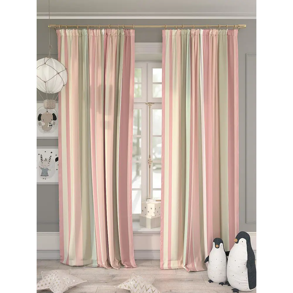 Фото Комплект штор Helga на шторной ленте Коприко 150x260 см цвет бежевый Фото Комплект штор Helga на шторной ленте Коприко 150x260 см цвет бежевый