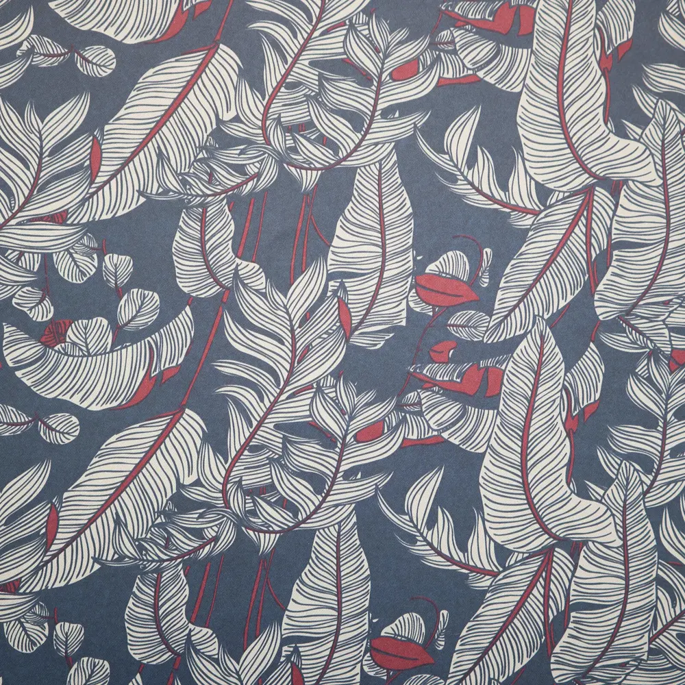 Фото 2 Комплект штор на шторной ленте Witerra Цветы 135x260 см цвет синий Фото 2 Комплект штор на шторной ленте Witerra Цветы 135x260 см цвет синий