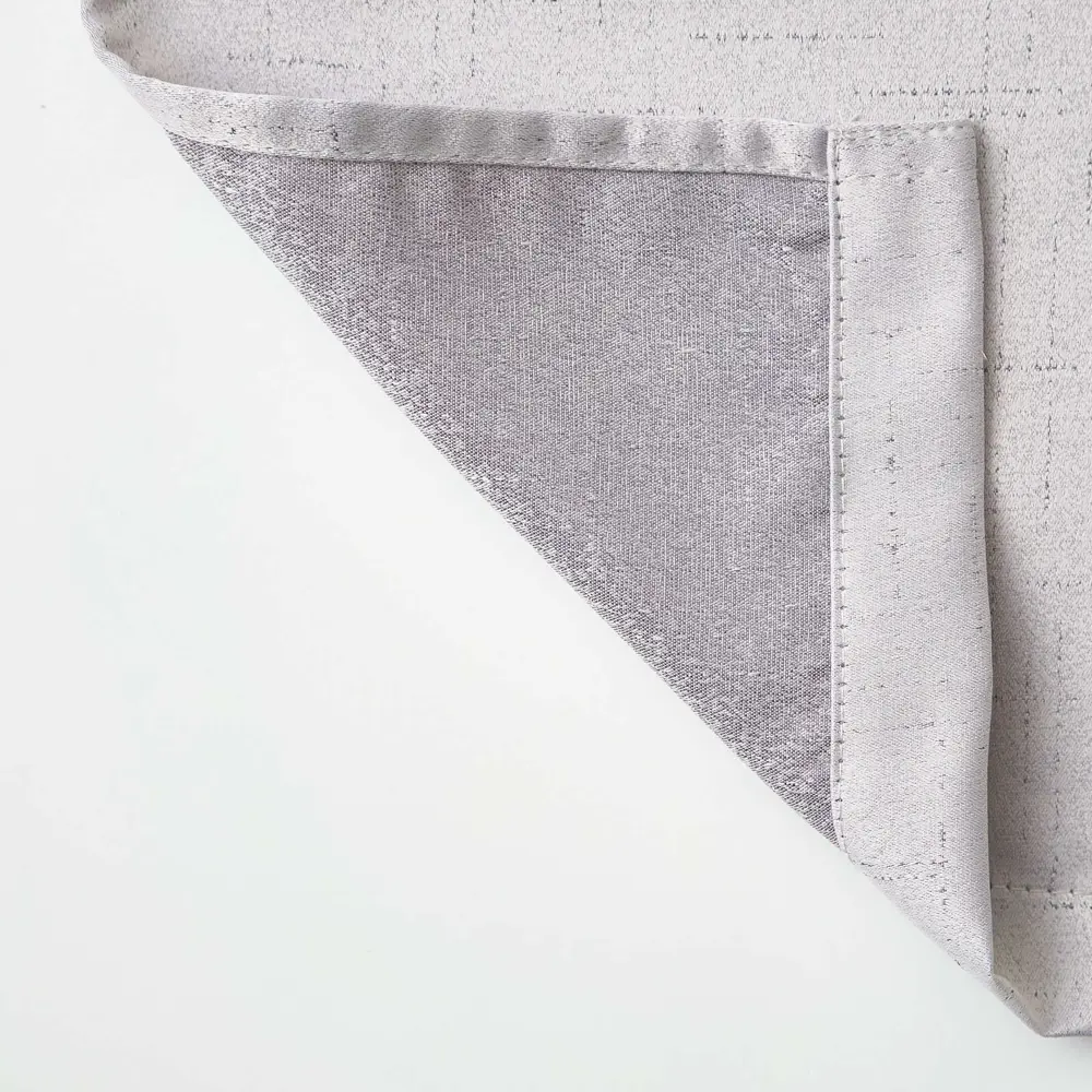 Фото 6 Комплект штор на шторной ленте Witerra однотонный 135x260 см цвет серебро