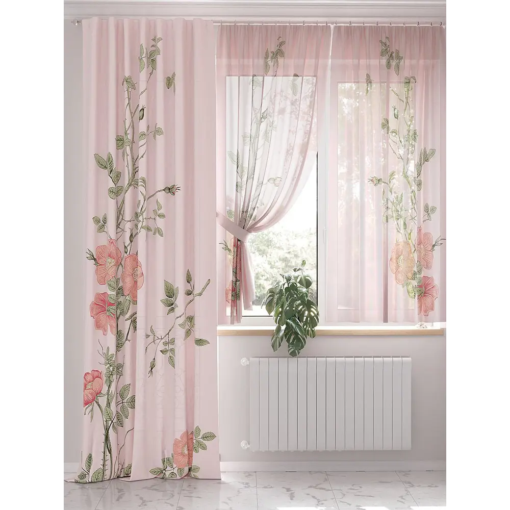 Фото 3 Штора на шторной ленте Helga Ринтерис 280x150 см цвет зеленый Фото 3 Штора на шторной ленте Helga Ринтерис 280x150 см цвет зеленый