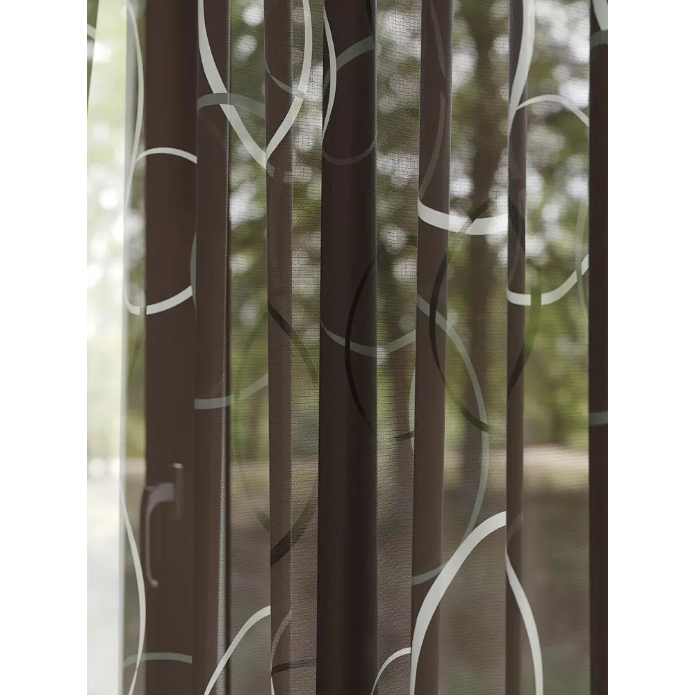 Фото 2 Штора на шторной ленте Helga Шорминарс 240x150 см цвет бежевый