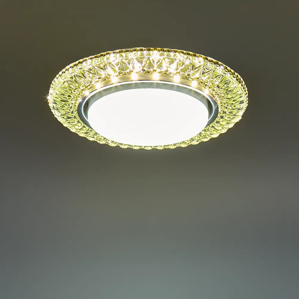 Фото 2 Светильник точечный встраиваемый GX53 с LED подсветкой 06CL2 Фото 2 Светильник точечный встраиваемый GX53 с LED подсветкой 06CL2