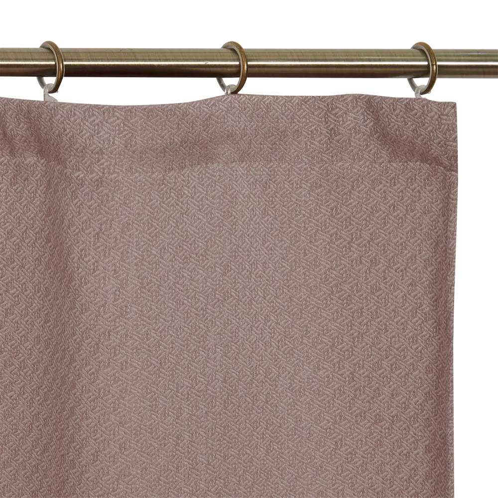 Фото 4 Штора на ленте Локо 160x260 см цвет пыльная роза