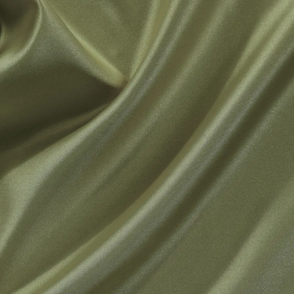 Фото 2 Штора на ленте Лотос 200x280 см цвет оливковый