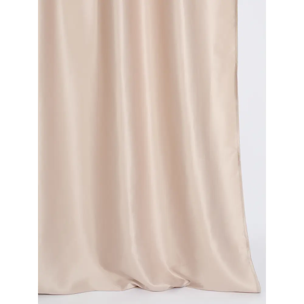 Фото 3 Штора на шторной ленте ТД Текстиль Ресифи 240x140 см цвет бежевый