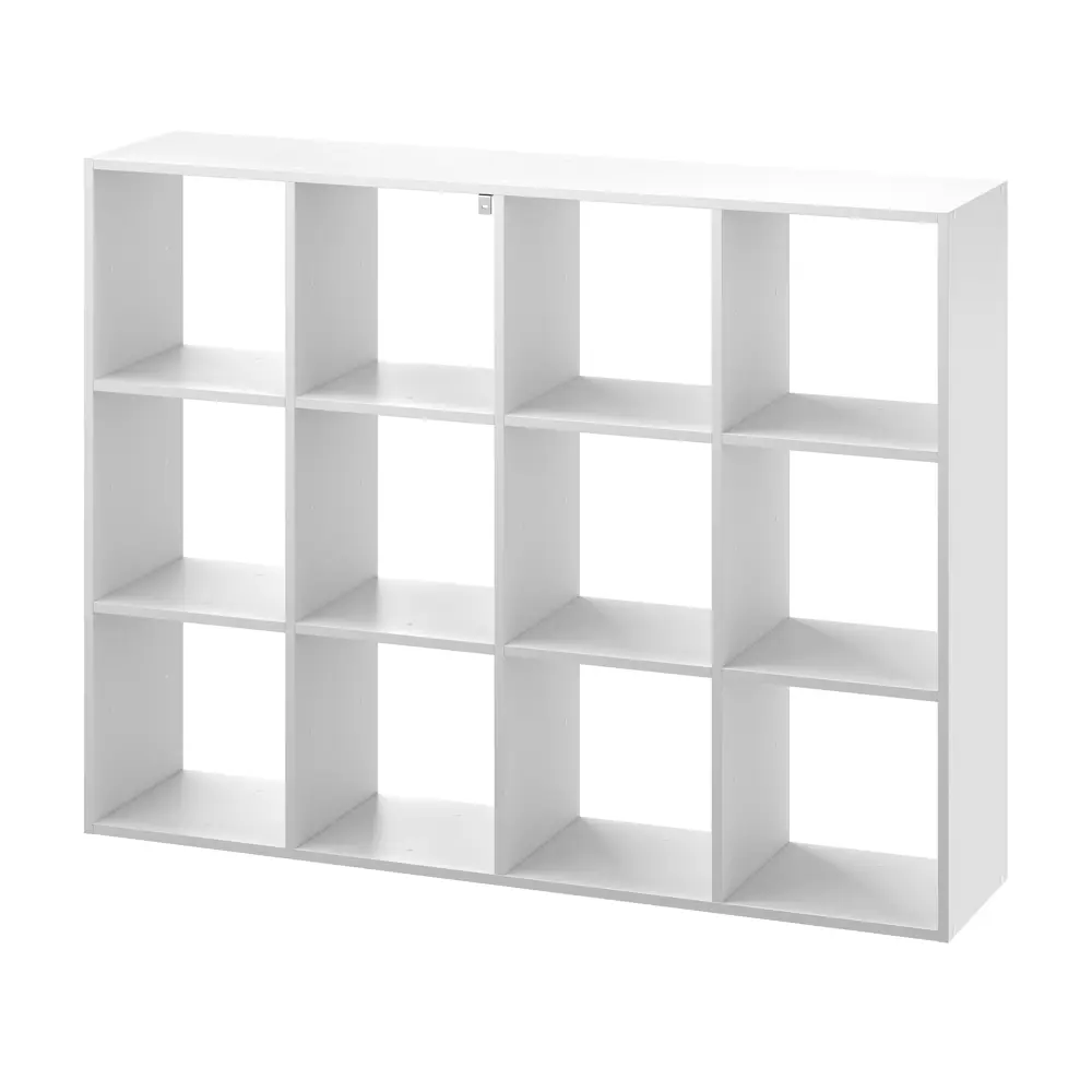 Фото 2 Стеллаж SPACEO KUB 12К, 139х139х31,7 см, цвет белый Фото 2 Стеллаж SPACEO KUB 12К, 139х139х31,7 см, цвет белый