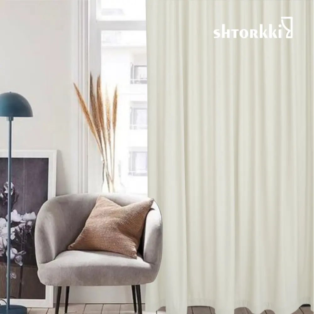 Фото 11 Комплект штор Shtorkki бархат Ivory 100x254 см 2 шт