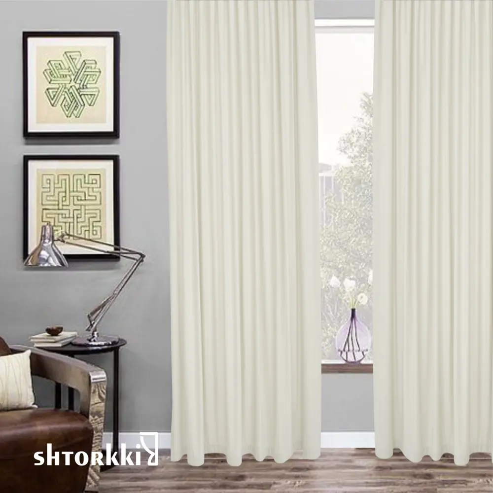 Фото 3 Комплект штор Shtorkki бархат Ivory 100x254 см 2 шт