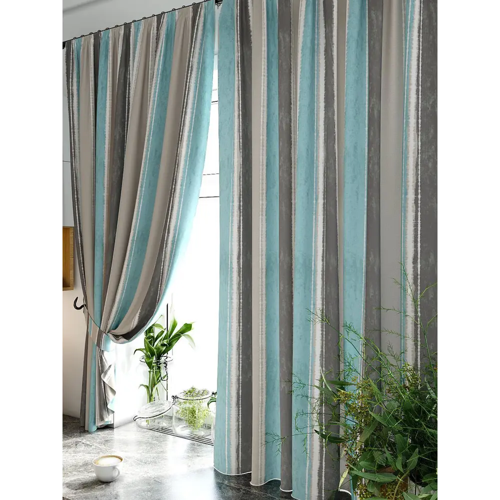 Фото 3 Штора на шторной ленте для кухни Helga Глиброн 180x150 см цвет бежевый Фото 3 Штора на шторной ленте для кухни Helga Глиброн 180x150 см цвет бежевый