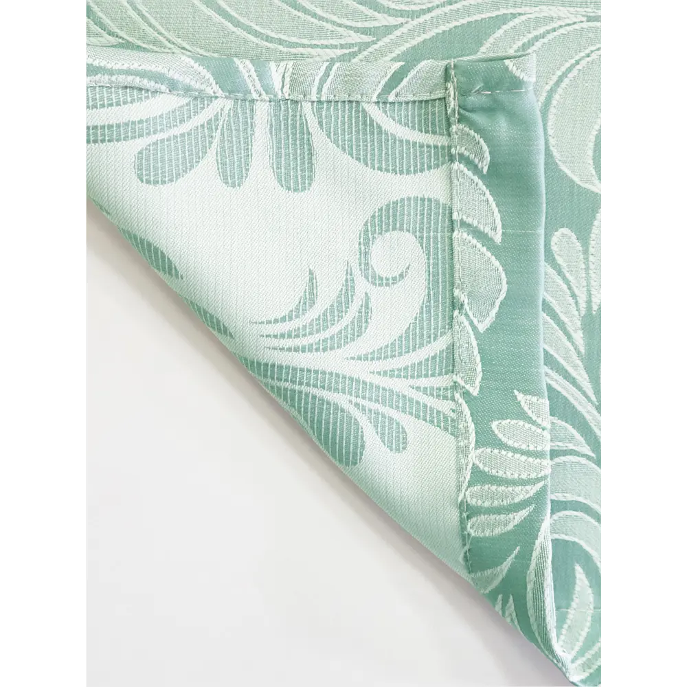 Фото 5 Штора на ленте жаккард Папоротник 160x260 см цвет фисташка