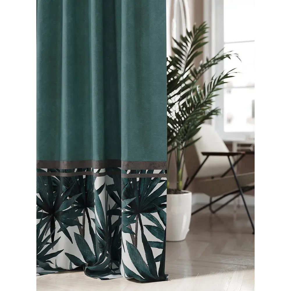 Фото 2 Штора на шторной ленте Helga Киренсит 300x280 см цвет белый Фото 2 Штора на шторной ленте Helga Киренсит 300x280 см цвет белый