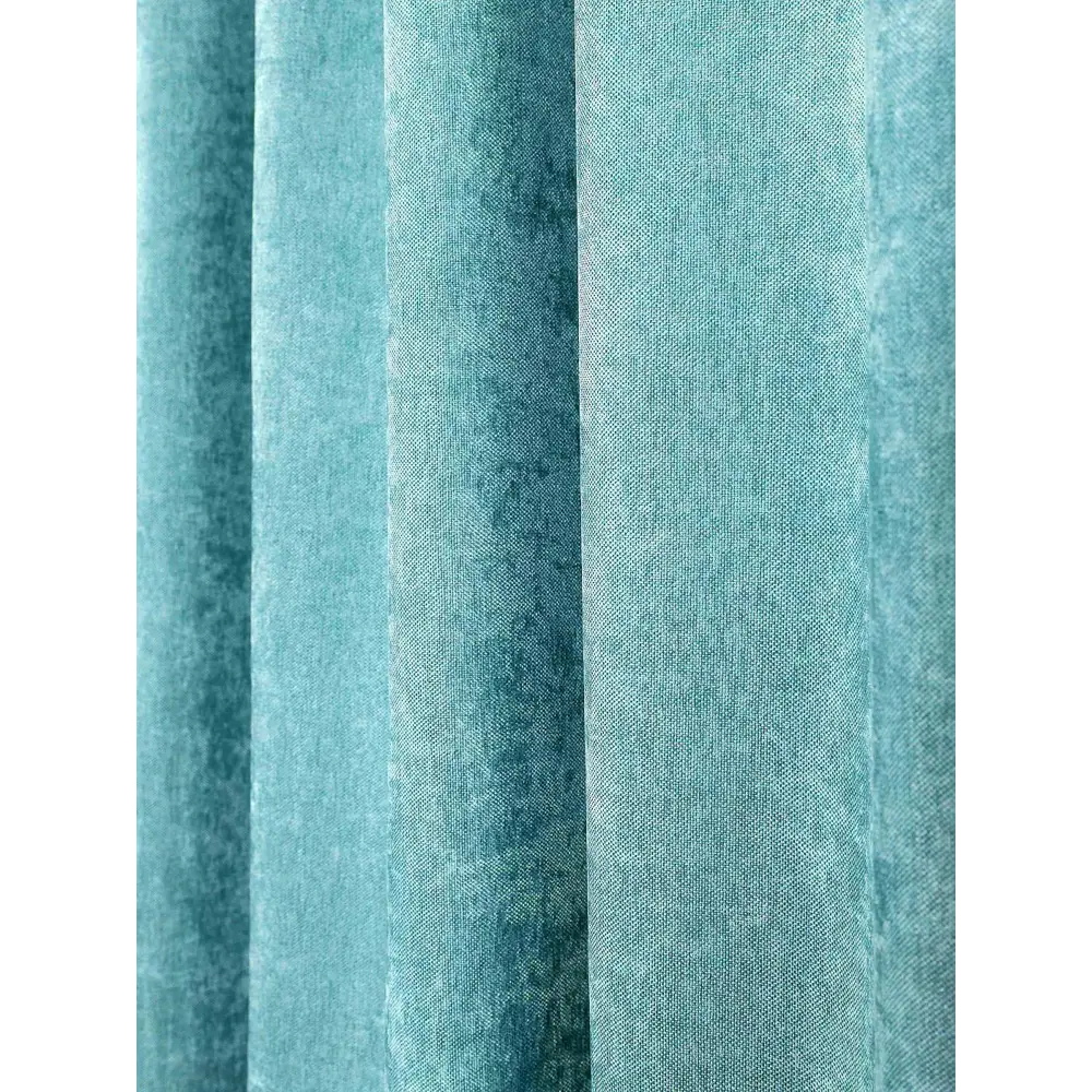 Фото 2 Штора на шторной ленте Helga Дегарде 300x270 см цвет бирюзовый Фото 2 Штора на шторной ленте Helga Дегарде 300x270 см цвет бирюзовый