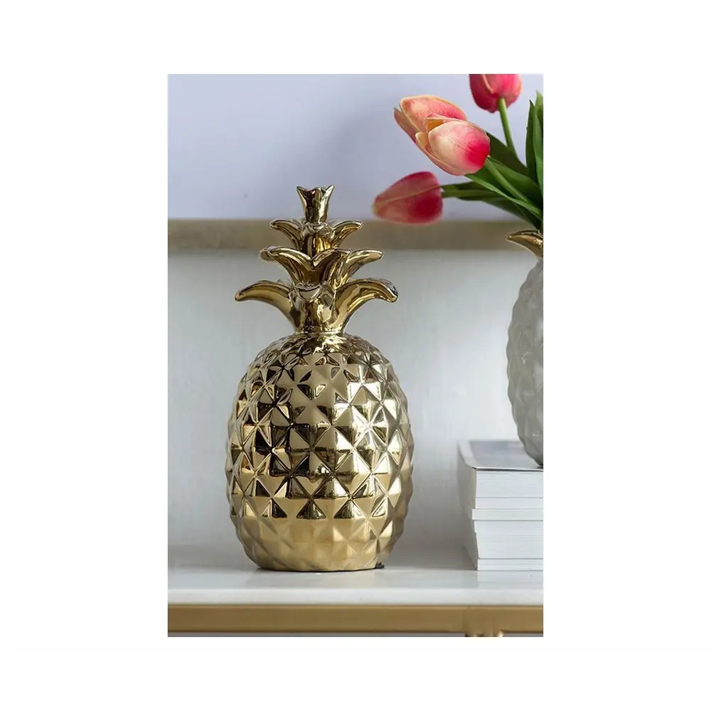 Фото 5 Декоративная фигура Гласар Ананас керамика цвет желтый Фото 5 Декоративная фигура Гласар Ананас керамика цвет желтый