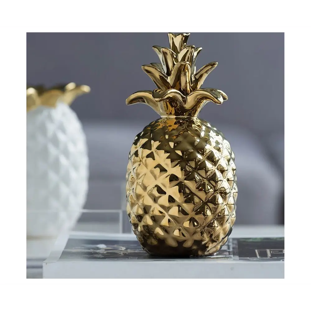 Фото 4 Декоративная фигура Гласар Ананас керамика цвет желтый Фото 4 Декоративная фигура Гласар Ананас керамика цвет желтый