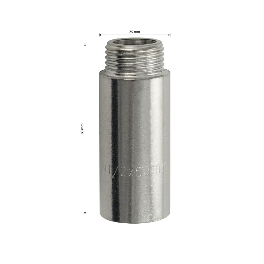 Фото 2 Удлинитель MAK 1/2"x1/2" ВР-НР нержавеющая сталь 486 Фото 2 Удлинитель MAK 1/2"x1/2" ВР-НР нержавеющая сталь 486