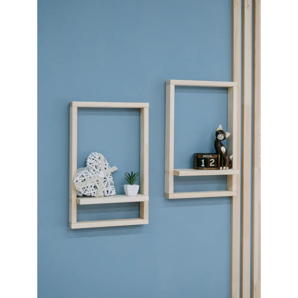 Фото 3 Полка Mandarina.decor 32x10 см дерево цвет бежевый Фото 3 Полка Mandarina.decor 32x10 см дерево цвет бежевый