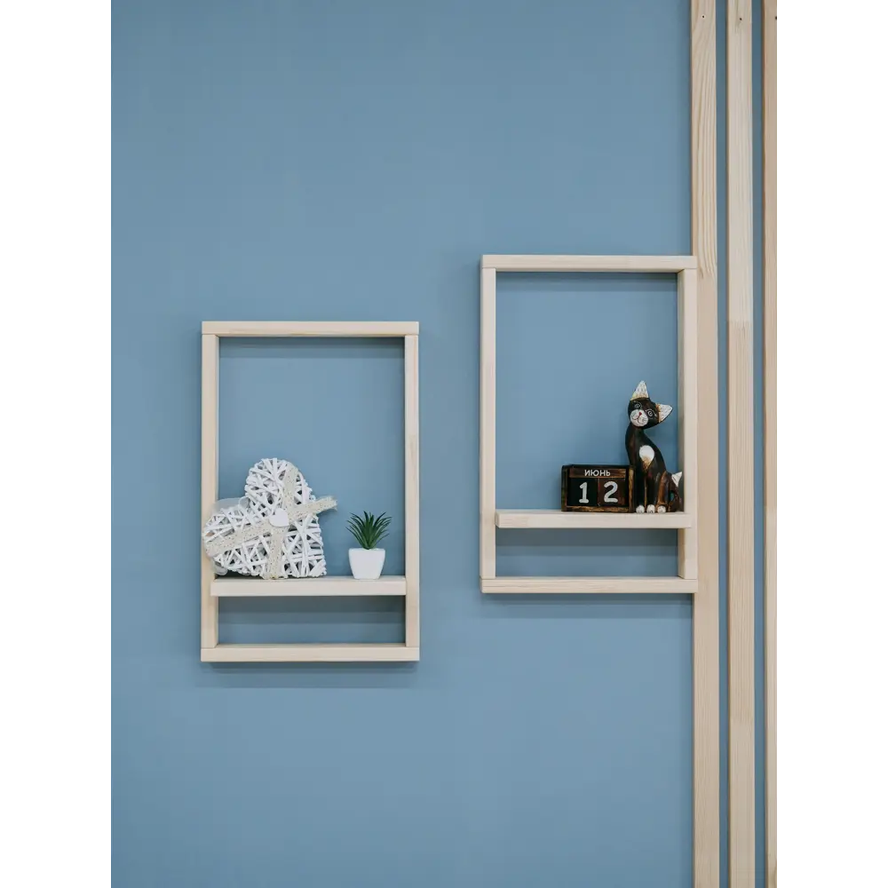 Фото 2 Полка Mandarina.decor 32x10 см дерево цвет бежевый Фото 2 Полка Mandarina.decor 32x10 см дерево цвет бежевый