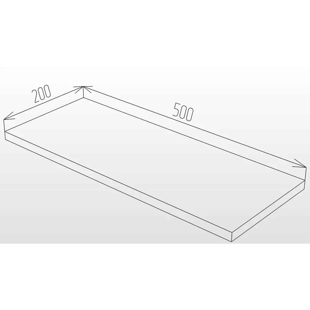 Фото 2 Настенная полка Velardy 50x20 см ЛДСП цвет белый Фото 2 Настенная полка Velardy 50x20 см ЛДСП цвет белый