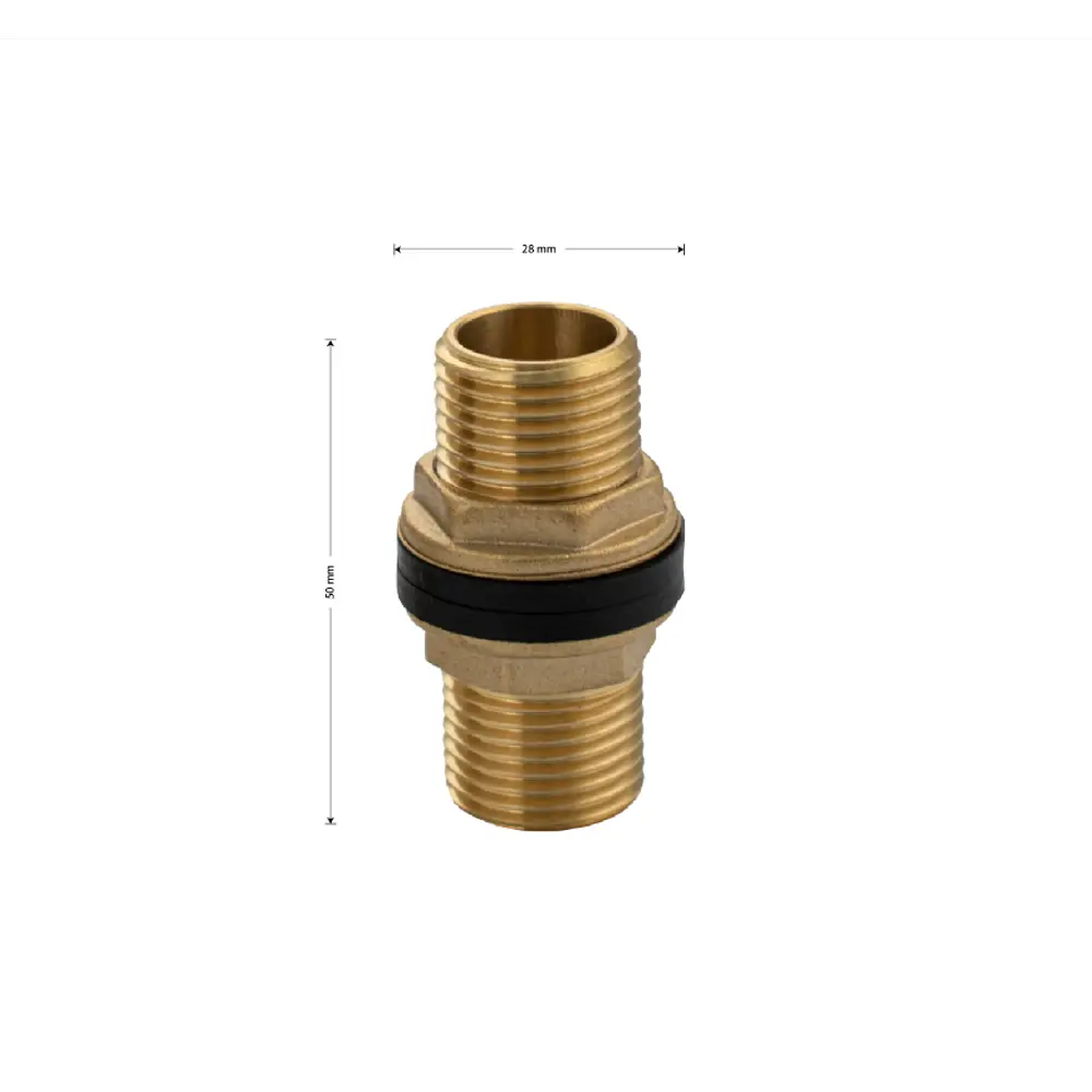 Фото 2 Бочонок MAK 1/2"x1/2" НР латунь Фото 2 Бочонок MAK 1/2"x1/2" НР латунь