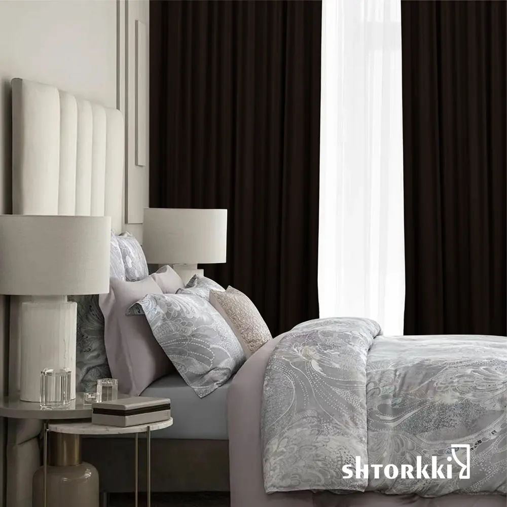 Фото 10 Комплект штор Shtorkki бархат Brown 80x270 см 2 шт