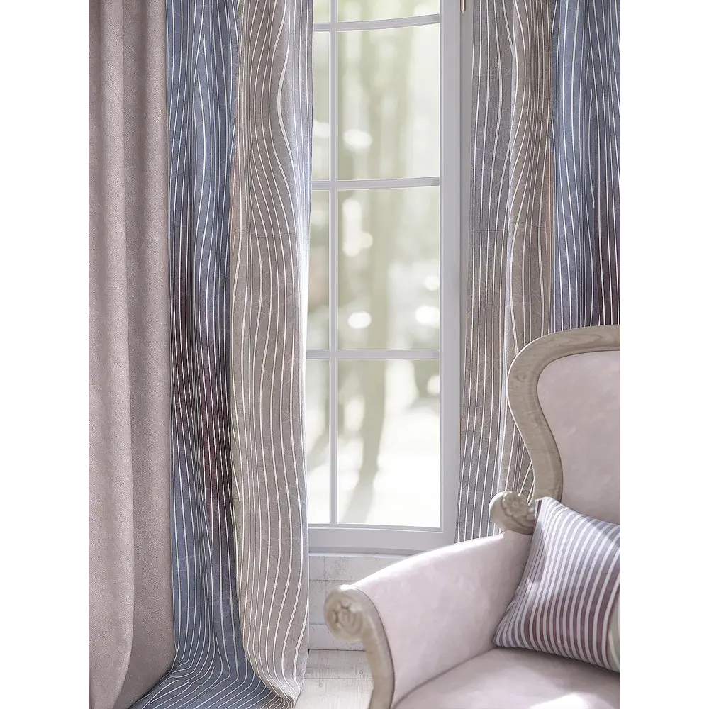 Фото 3 Комплект штор на шторной ленте AT Home Мирсорт 220x280 см цвет белый Фото 3 Комплект штор на шторной ленте AT Home Мирсорт 220x280 см цвет белый