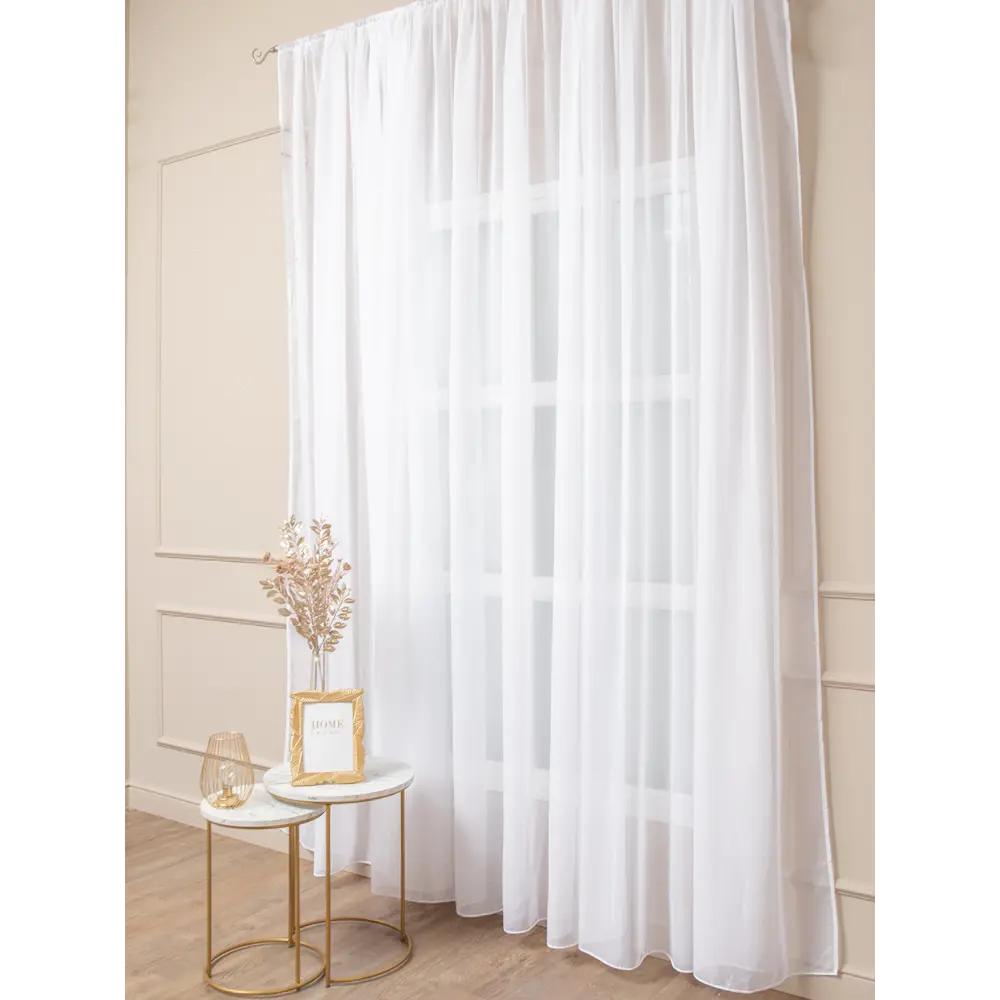 Фото 4 Тюль на шторной ленте Amore Mio 600x300 см цвет белый