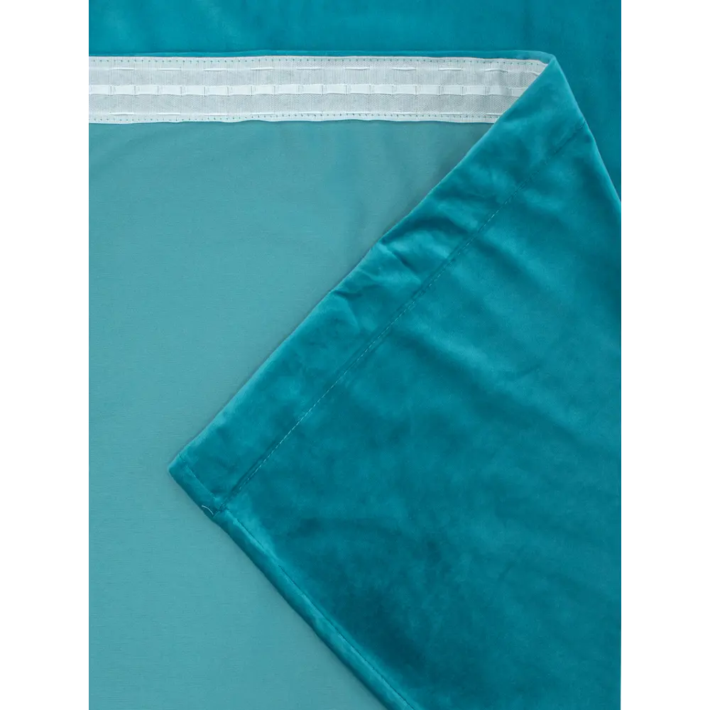 Фото 4 Штора Amore Mio 18649 200x270 см цвет бирюзовый