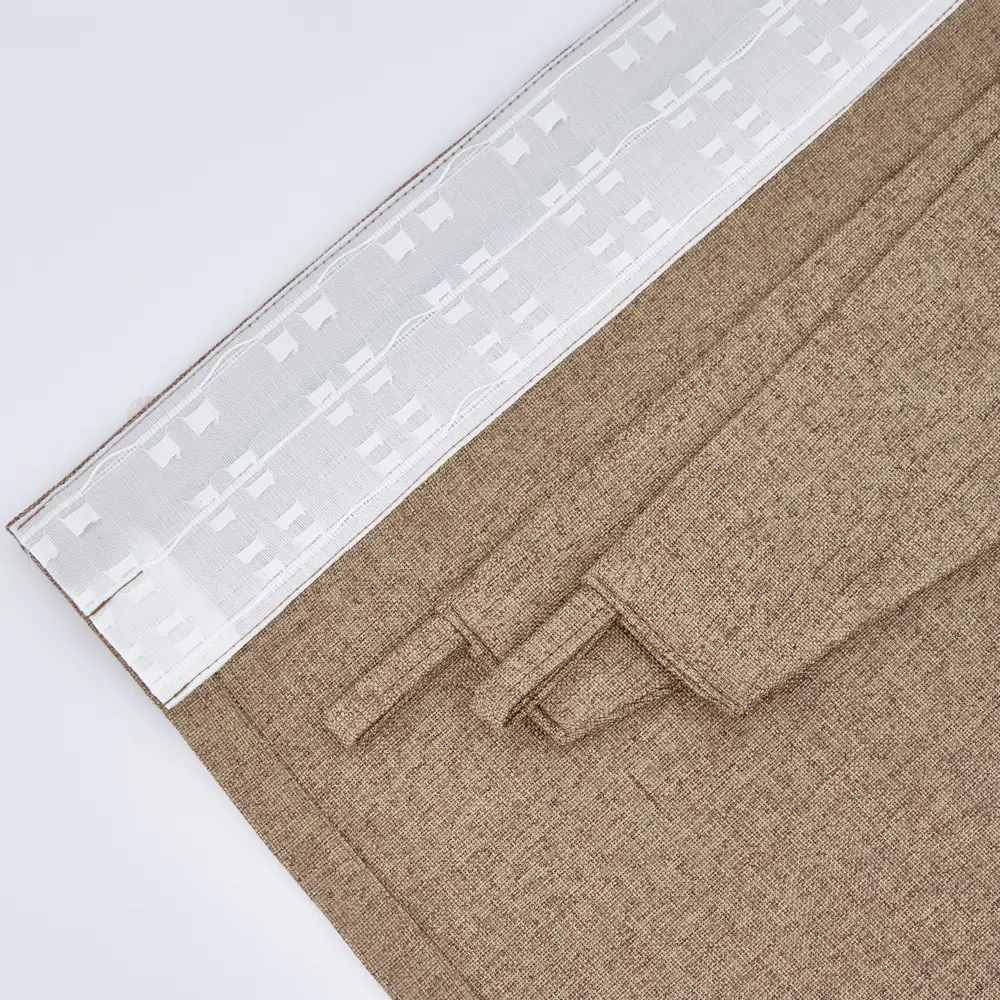 Фото 3 Комплект штор Sanpa Home Collection Мелисса 200x280-2шт+подхваты цвет коричневый Фото 3 Комплект штор Sanpa Home Collection Мелисса 200x280-2шт+подхваты цвет коричневый