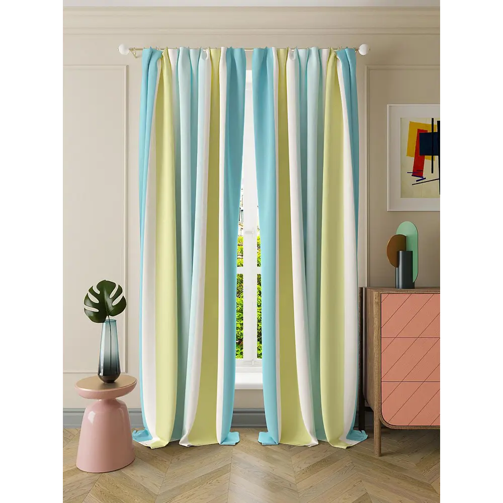 Фото Штора на шторной ленте Helga Сияс 150x260 см цвет белый Фото Штора на шторной ленте Helga Сияс 150x260 см цвет белый