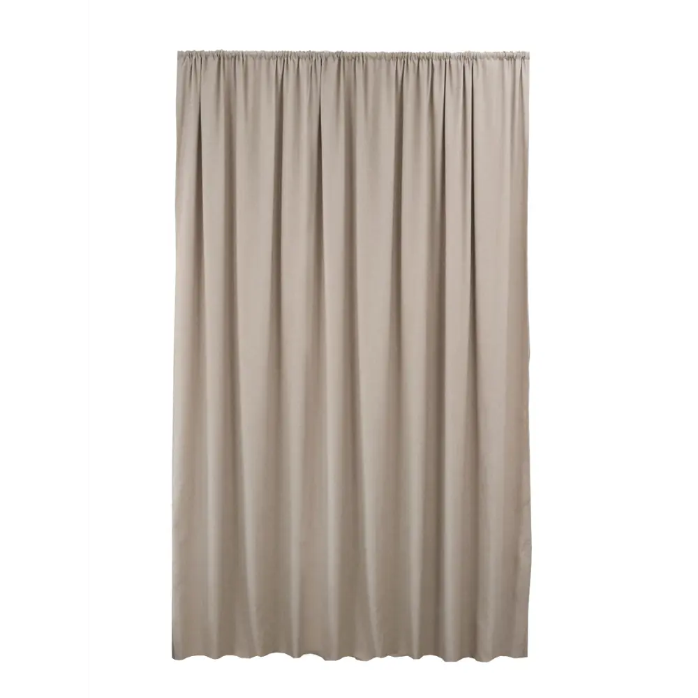 Фото 6 Штора на шторной ленте Amore Mio Лен 200x270 см цвет бежевый