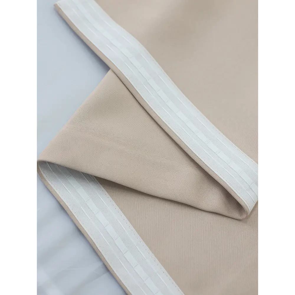 Фото 4 Штора на шторной ленте блэкаут Amore Mio однотонный 200x270 см цвет бежевый