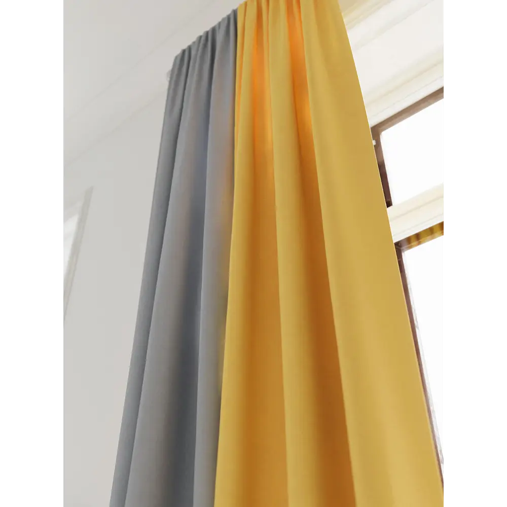 Фото 7 Комплект штор на шторной ленте AT Home Нобиус-33 145x320 см цвет синий/голубой Фото 7 Комплект штор на шторной ленте AT Home Нобиус-33 145x320 см цвет синий/голубой