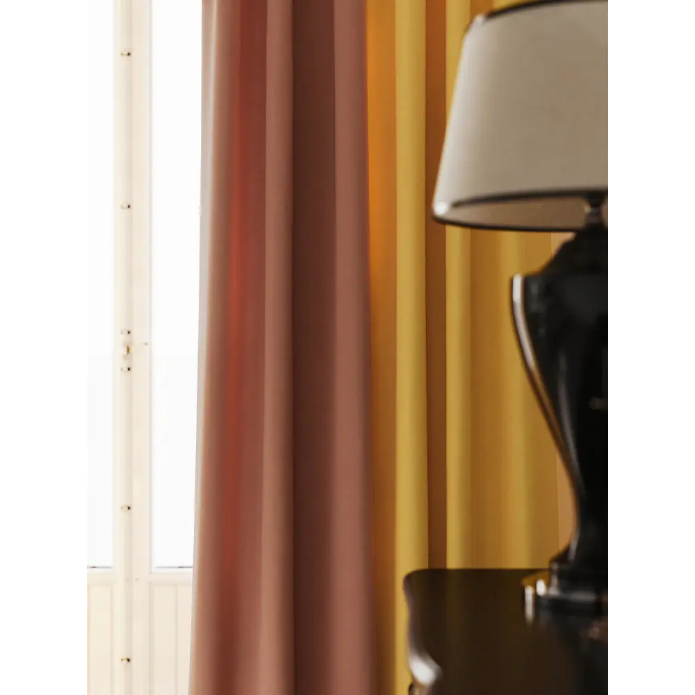 Фото 5 Комплект штор на шторной ленте AT Home Нобиус-32 145x290 см цвет желтый/золото