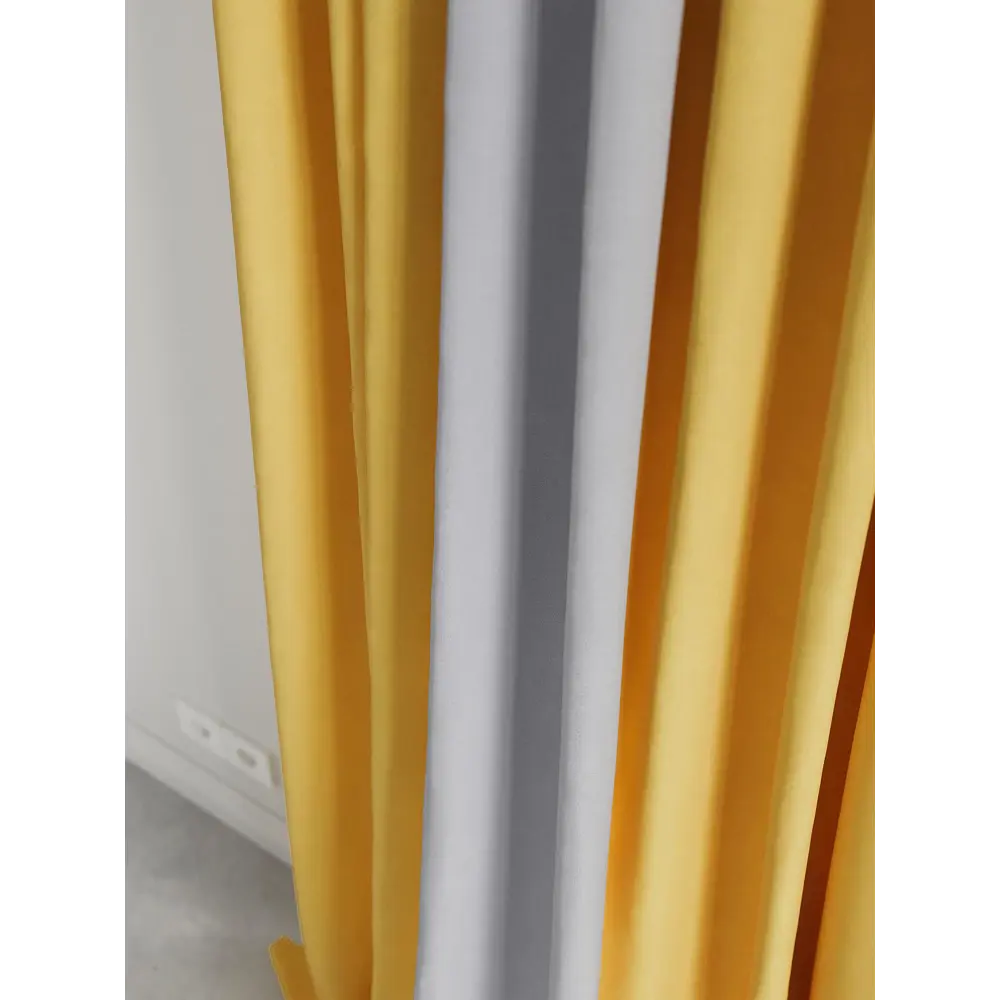 Фото 4 Комплект штор на шторной ленте AT Home Нобиус-83 180x320 см цвет желтый/золото