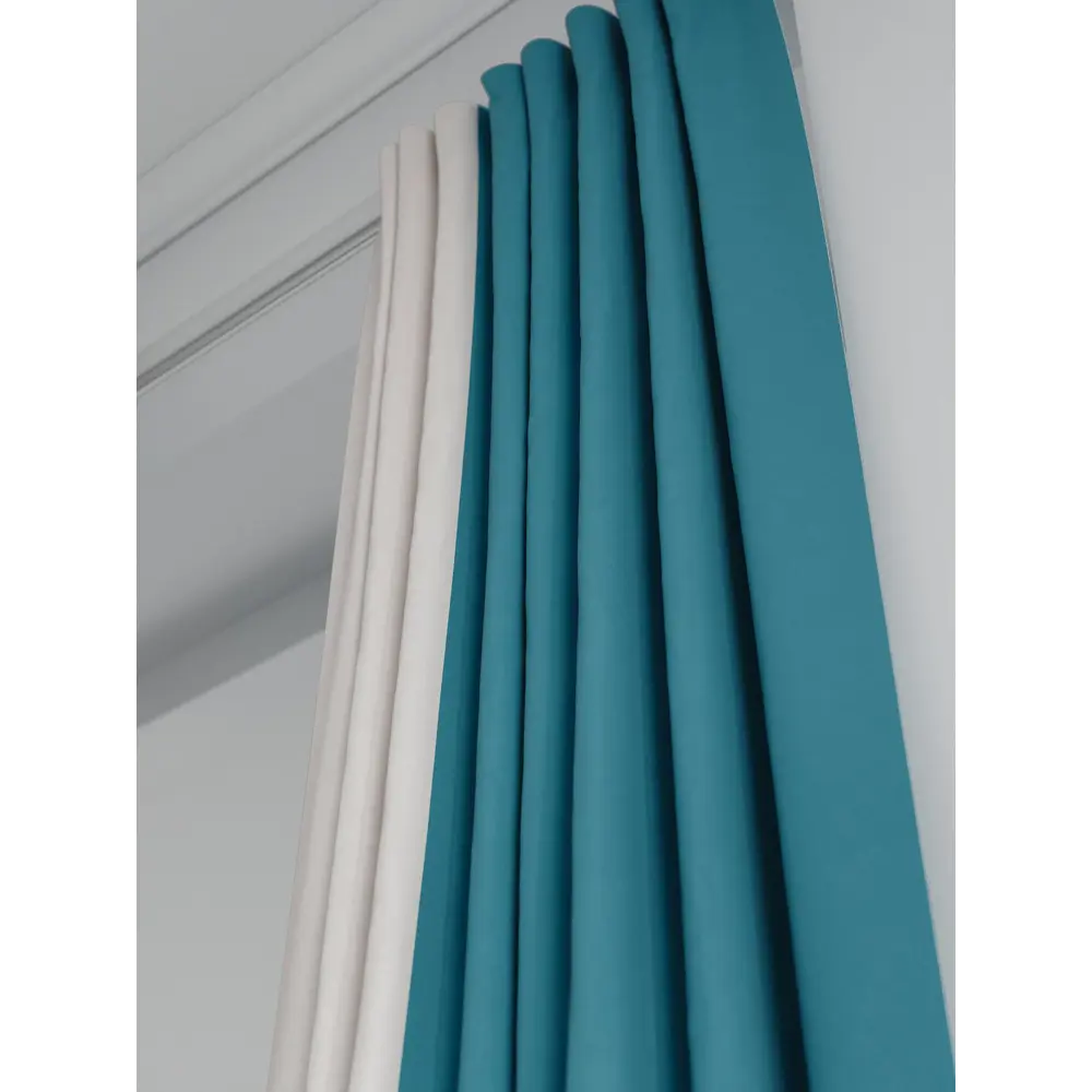 Фото 5 Комплект штор на шторной ленте AT Home Нобиус-98 145x240 см цвет бежевый