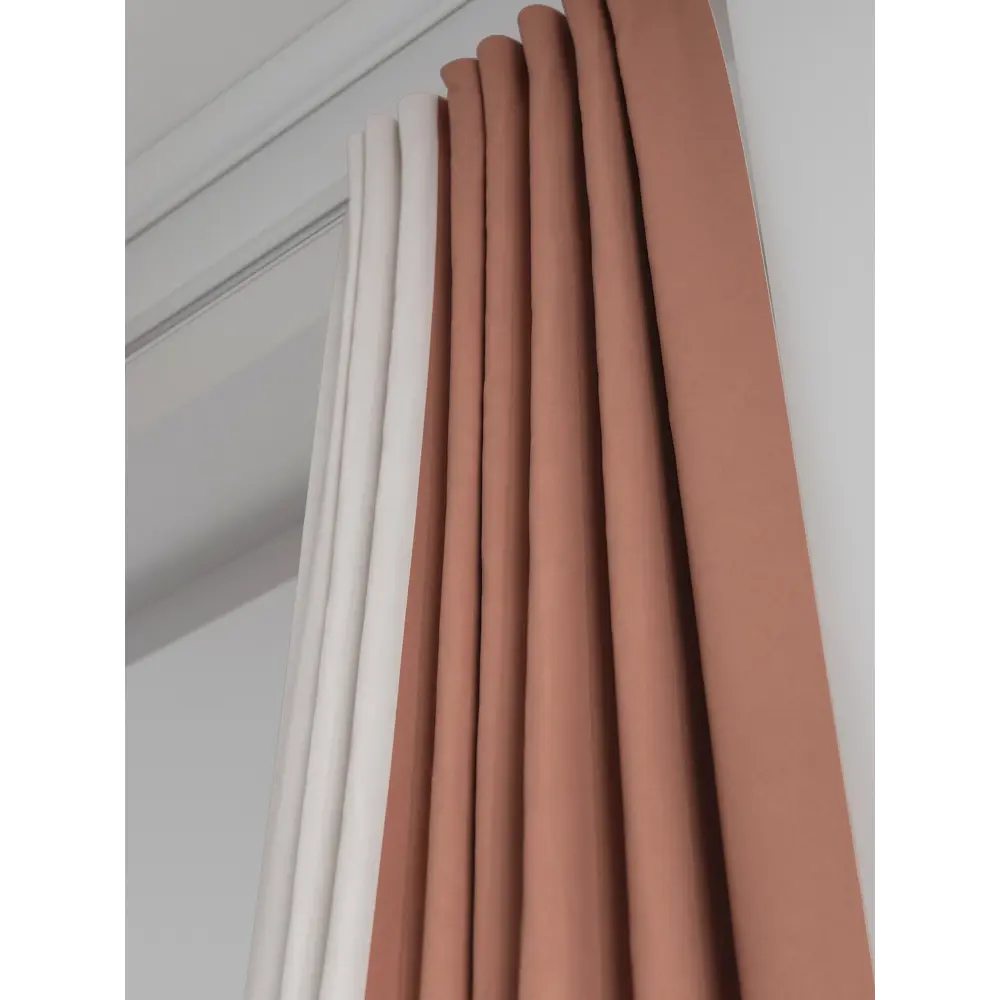 Фото 5 Комплект штор на шторной ленте AT Home Нобиус-100 145x270 см цвет бежевый Фото 5 Комплект штор на шторной ленте AT Home Нобиус-100 145x270 см цвет бежевый