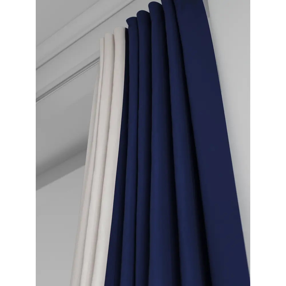 Фото 5 Комплект штор на шторной ленте AT Home Нобиус-95 145x340 см цвет бежевый